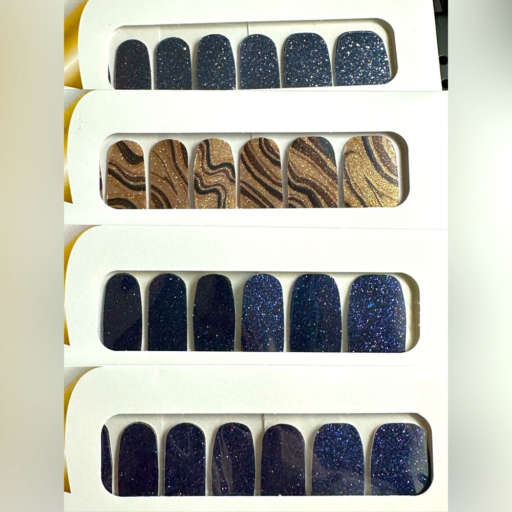 Color Street 100% Real Nail Polish Strips. 4 sets, new in packaging!